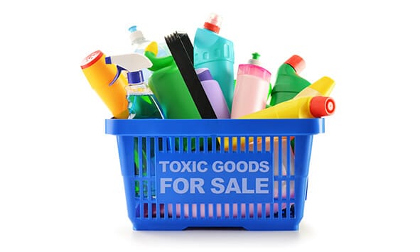 What Is The Big Deal About Paraben and Sulfate In Our Hair Care Products? 3 | Emilly Hadrill: Hair Extensions in Gold Coast, Brisbane, Melbourne & Sydney Toxic goods in basket