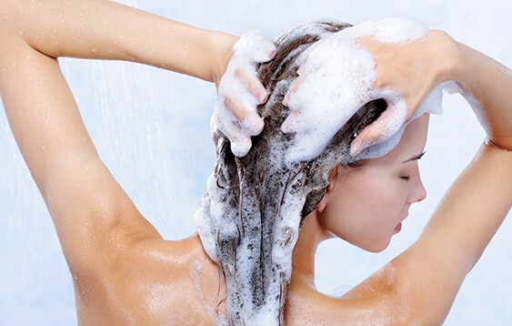 5 Tips on How To Keep Your Hair Extensions in Perfect Condition 3 | Emilly Hadrill: Hair Extensions in Gold Coast, Brisbane, Melbourne & Sydney Beautiful hair model washing her hair 01