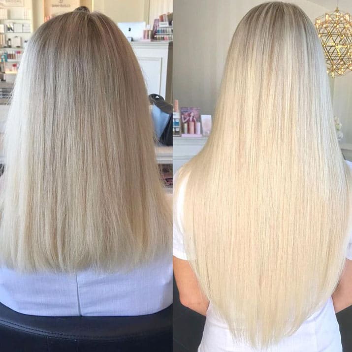 real human hair extensions by EH Hair