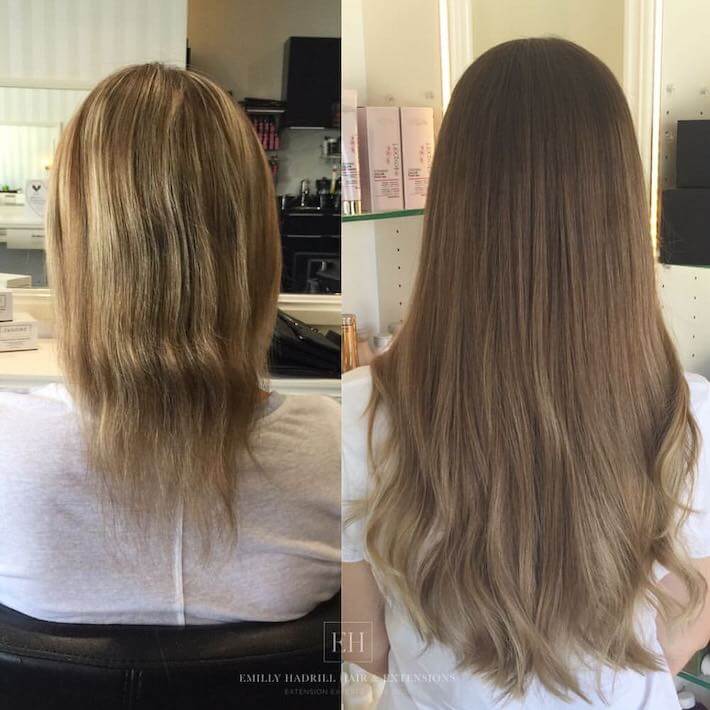 How To Know if Ombre Hair is Right for You? 4 | Emilly Hadrill: Hair Extensions in Gold Coast, Brisbane, Melbourne & Sydney Ombre hair extensions before and after 03, EH Hair & Extensions