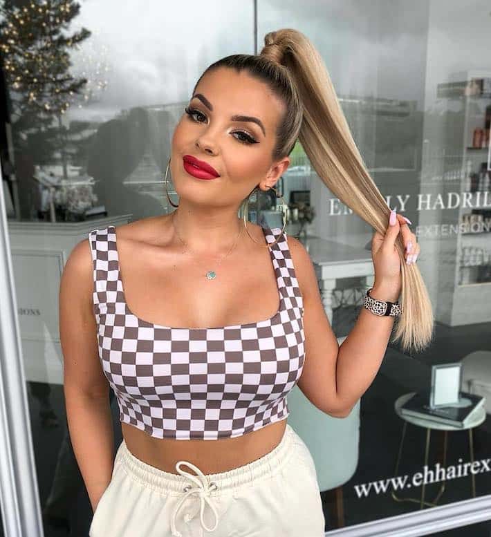 Ponytail hair extensions by EH Hair