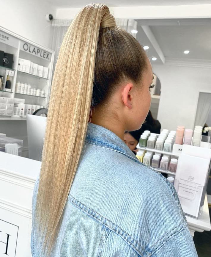 Ponytail Hair Extensions: Everything You Need to Know 5 | Emilly Hadrill: Hair Extensions in Gold Coast, Brisbane, Melbourne & Sydney EH Hair Ponytail 08