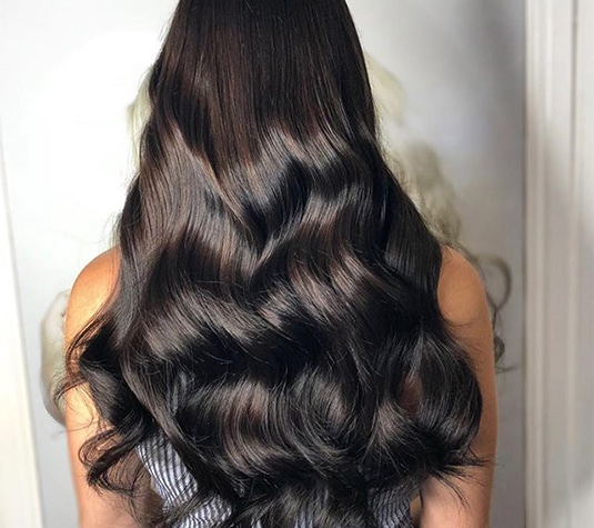 Tape hair extensions Gold Coast, model 01, EH Hair