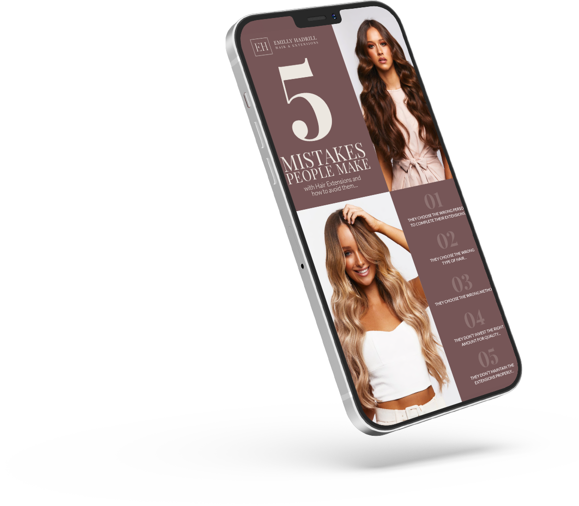 EHH0005 mockup mobile phone 1 | Emilly Hadrill: Hair Extensions in Gold Coast, Brisbane, Melbourne & Sydney | 2